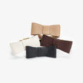 Charger l'image dans la visionneuse de la galerie, Leather bow for dog collar "Caviar" black, CHOUCHOÚ