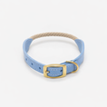 Bild in Galerie-Betrachter laden, Leather & Rope Dog Collar – Terra Collection, Olive | CHOUCHOÚ®