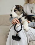 Bild in Galerie-Betrachter laden, Leather Dog Poop Bag Holder — Classy Collection, Blue | CHOUCHOÚ®