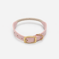 Bild in Galerie-Betrachter laden, Leather & Rope Dog Collar – Terra Collection, Olive | CHOUCHOÚ®