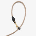 Charger l'image dans la visionneuse de la galerie, Hands-Free Leather Dog Leash 3-in-1 – Black & Beige Rope | CHOUCHOÚ®
