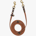 Cargar la imagen en la vista de la galería, Waterproof BioThane®Hands-Free 3-in-1 Dog Leash – Dark Brown & Light Brown | CHOUCHOÚ®