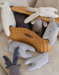Bild in Galerie-Betrachter laden, Wicker toy basket with leather inserts, CHOUCHOÚ