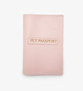 Carica l'immagine nel visualizzatore della galleria, Leather cover for international veterinary passport for dogs, pink, CHOUCHOÚ