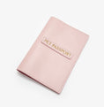 Carica l'immagine nel visualizzatore della galleria, Leather cover for international veterinary passport for dogs, pink, CHOUCHOÚ