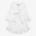 Bild in Galerie-Betrachter laden, Linen dress with ruffles for dogs, white XXS, CHOUCHOÚ
