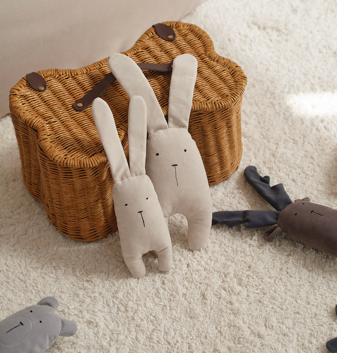 Soft toy for dogs "Olaf" moose calf with rustling sound in the ears S, CHOUCHOÚ