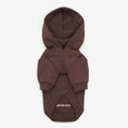 Carica l'immagine nel visualizzatore della galleria, Hoodie for dogs, chocolate brown   XXS, CHOUCHOÚ
