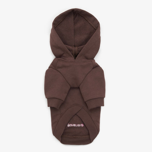 Hoodie for dogs, chocolate brown   XXS, CHOUCHOÚ