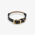Bild in Galerie-Betrachter laden, Leather & Rope Dog Collar – Terra Collection, Olive | CHOUCHOÚ®

