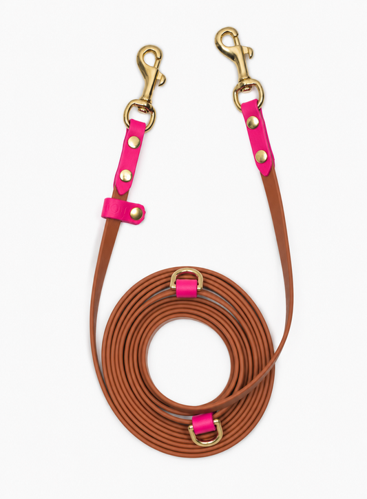 WATERPROOF BIOTHANE DOG LEASH “BIOTHANE BETA” LIMITED — HANDS FREE