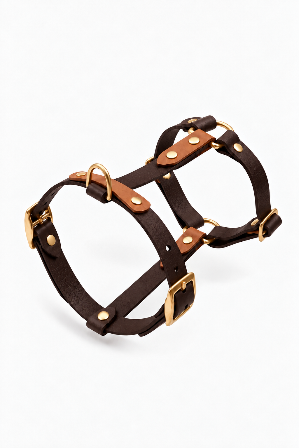 Waterproof BioThane® Dog Harness – Beta Collection, Light Brown & Dark Brown | CHOUCHOÚ®