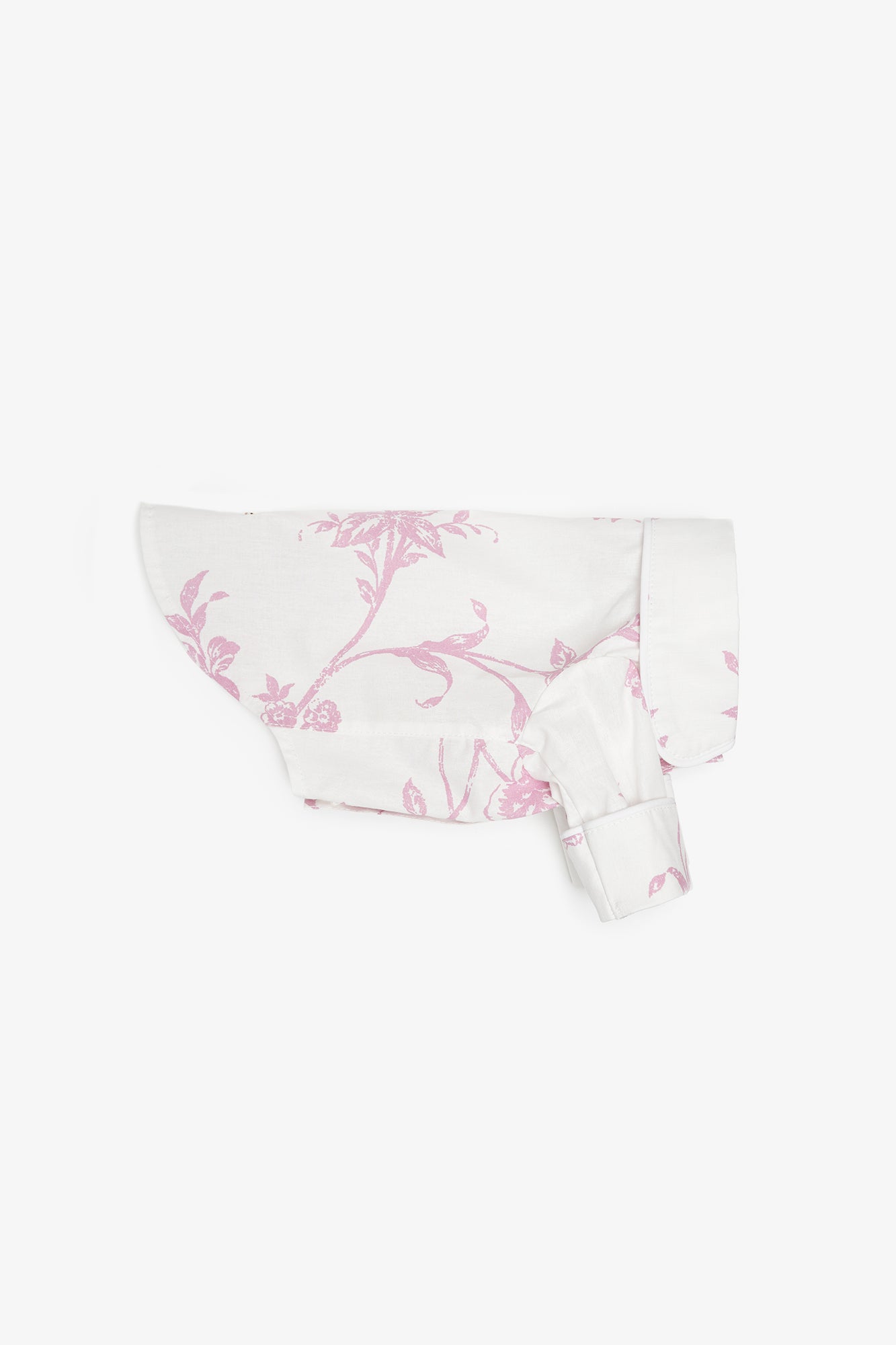 Beige pajama shirt for dogs with pipping & ruffles, CHOUCHOÚ®