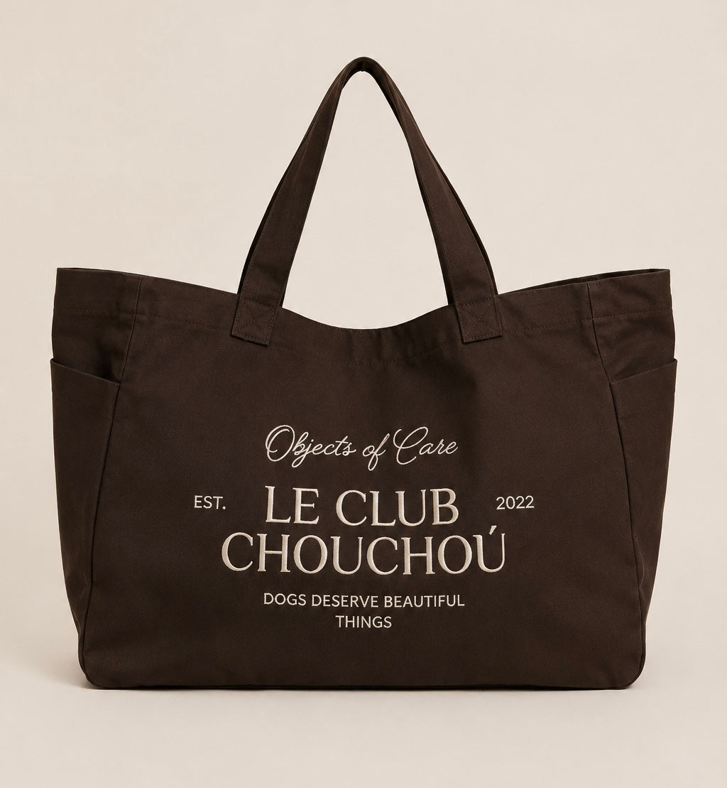 “Le Club Chouchoú” Canvas Tote Bag