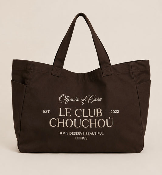 “Le Club Chouchoú” Canvas Tote Bag