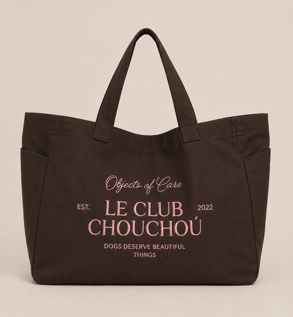 “Le Club Chouchoú” Canvas Tote Bag