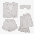 Carica l'immagine nel visualizzatore della galleria, Women's pajama suit with piping/ruffles, CHOUCHOÚ®
