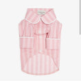 Load image into Gallery viewer, Beige pajama shirt for dogs with pipping & ruffles, CHOUCHOÚ®
