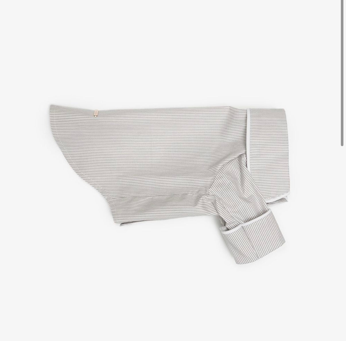 Beige pajama shirt for dogs with pipping & ruffles, CHOUCHOÚ®