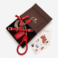 Load image into Gallery viewer, Signature Leather Dog Walking Set — Harness, Leash & Poop Bag Holder, Brown | CHOUCHOÚ®
