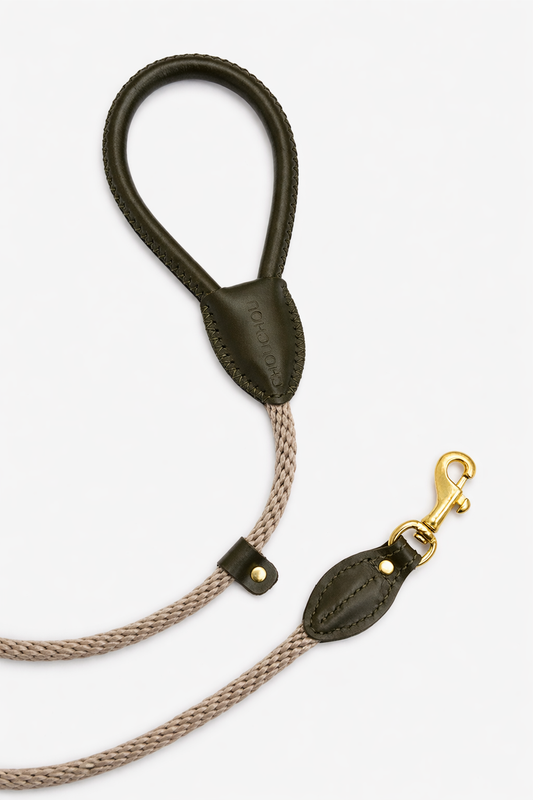 Leather Dog Leash – Classy Collection, Brown | CHOUCHOÚ®