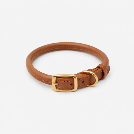 Lightweight Leather Dog Collar – Air Collection, Blush Pink | CHOUCHOÚ®