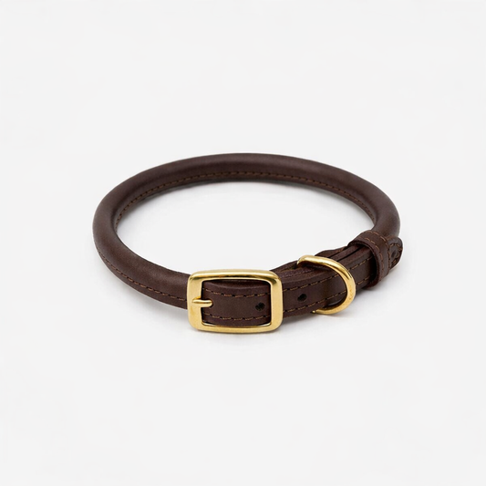 Lightweight Leather Dog Collar – Air Collection, Blush Pink | CHOUCHOÚ®