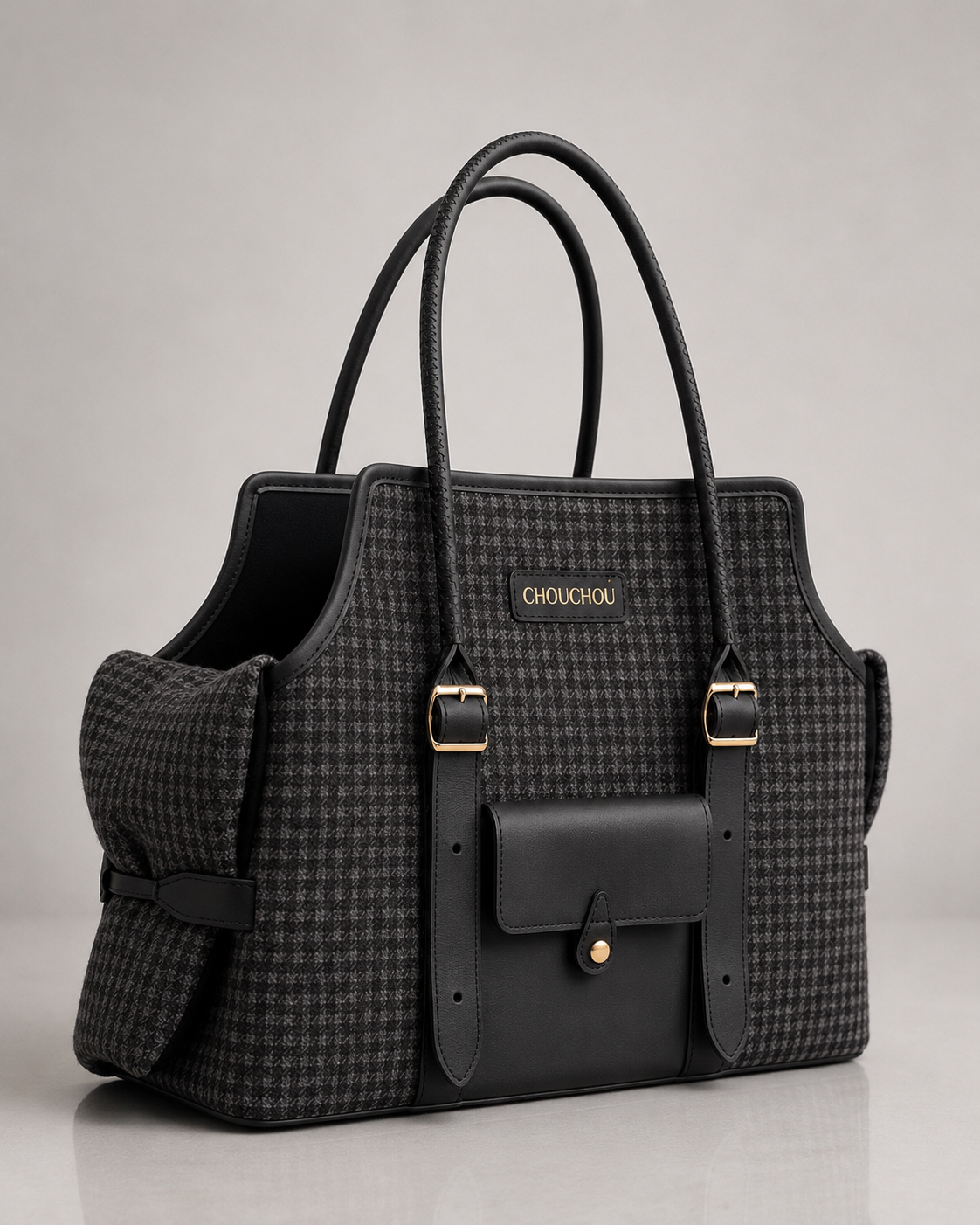 Limited Leather Dog Carrier Bag — “Classy” Collection