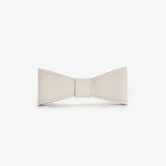 Leather bow for dog collar "Caviar" black, CHOUCHOÚ