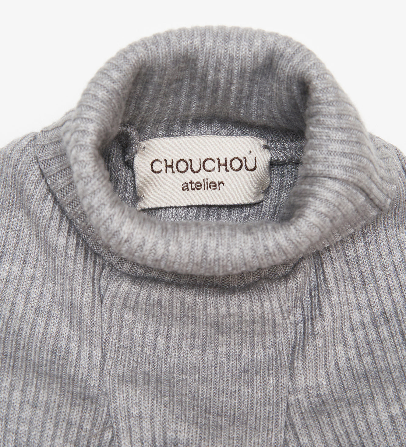 Angora Knit Dog Turtleneck, Beige | CHOUCHOÚ®