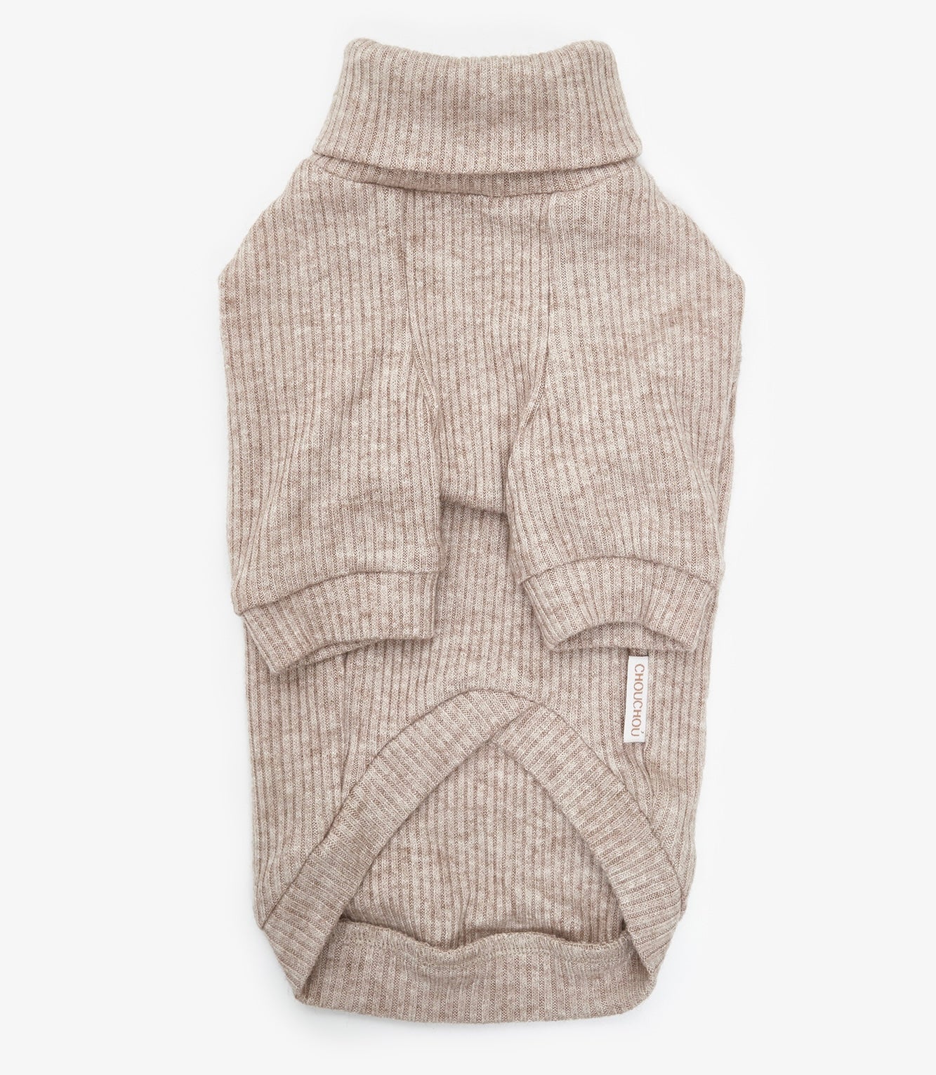 Angora Knit Dog Turtleneck, Beige | CHOUCHOÚ®