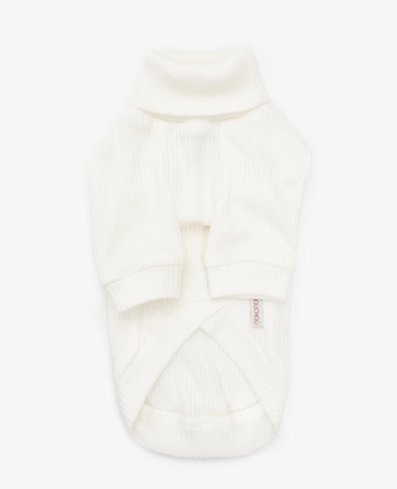 Angora Knit Dog Turtleneck, Beige | CHOUCHOÚ®