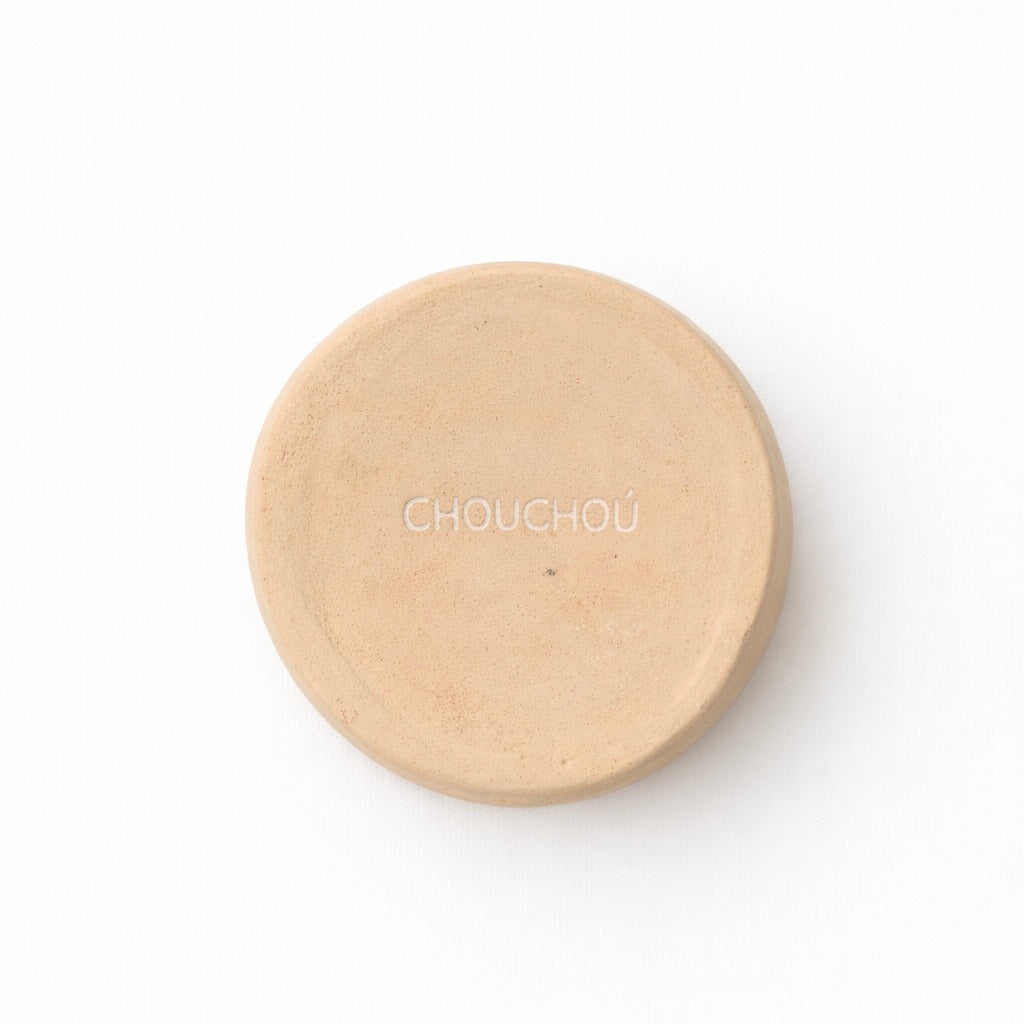 Ceramic Dog Bowl, Handmade — Beige Minimal Design | CHOUCHOÚ®