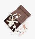 Load image into Gallery viewer, Signature Leather Dog Walking Set — Harness, Leash & Poop Bag Holder, Brown | CHOUCHOÚ®
