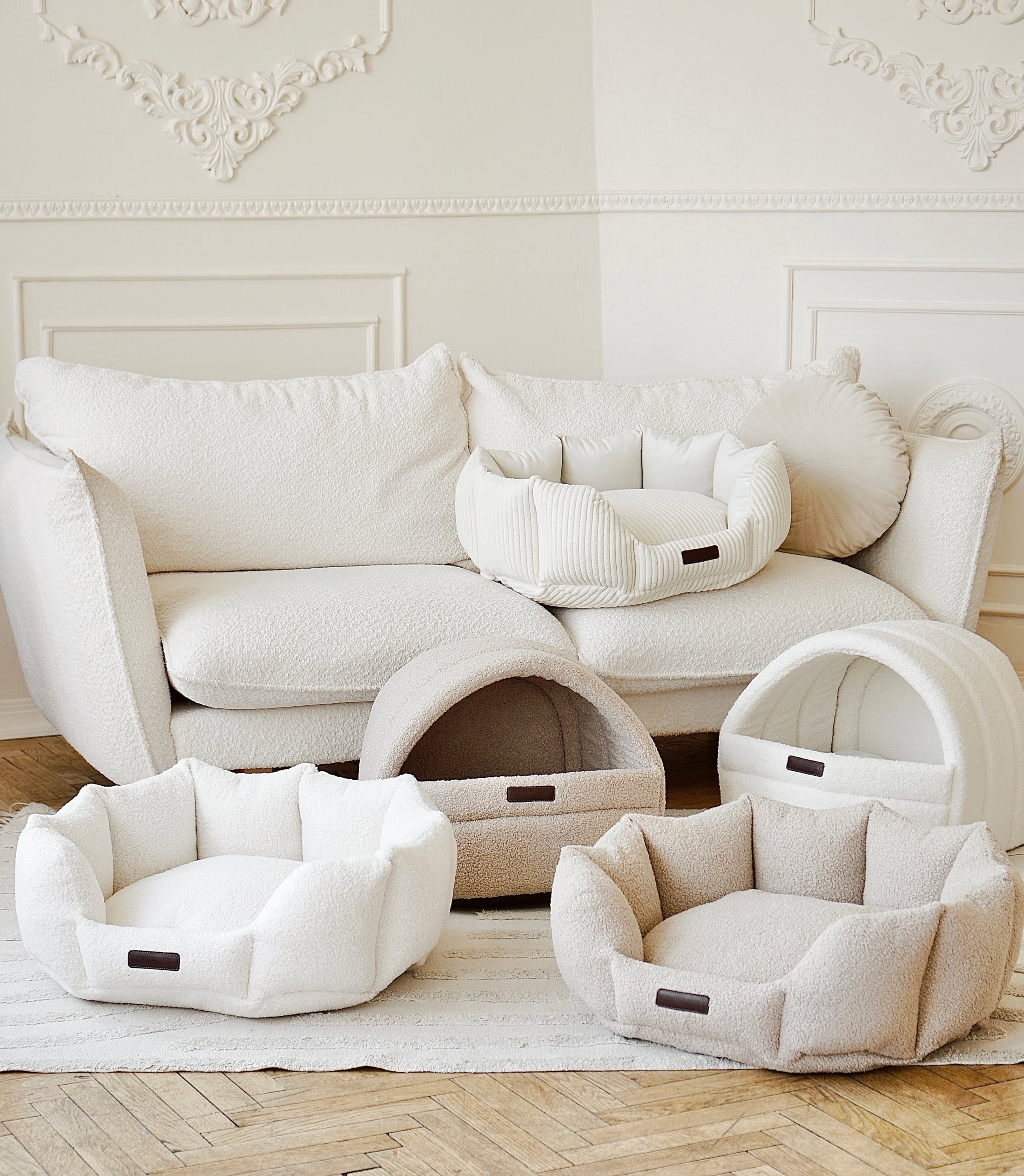 Luxury Orthopedic Dog Bed — Shell Teddy Collection — Premium Comfort Pet Bed | CHOUCHOÚ®