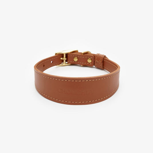 Leather Dog Collar – Almond Collection | CHOUCHOÚ®