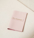 Carica l'immagine nel visualizzatore della galleria, Leather cover for international veterinary passport for dogs, pink, CHOUCHOÚ
