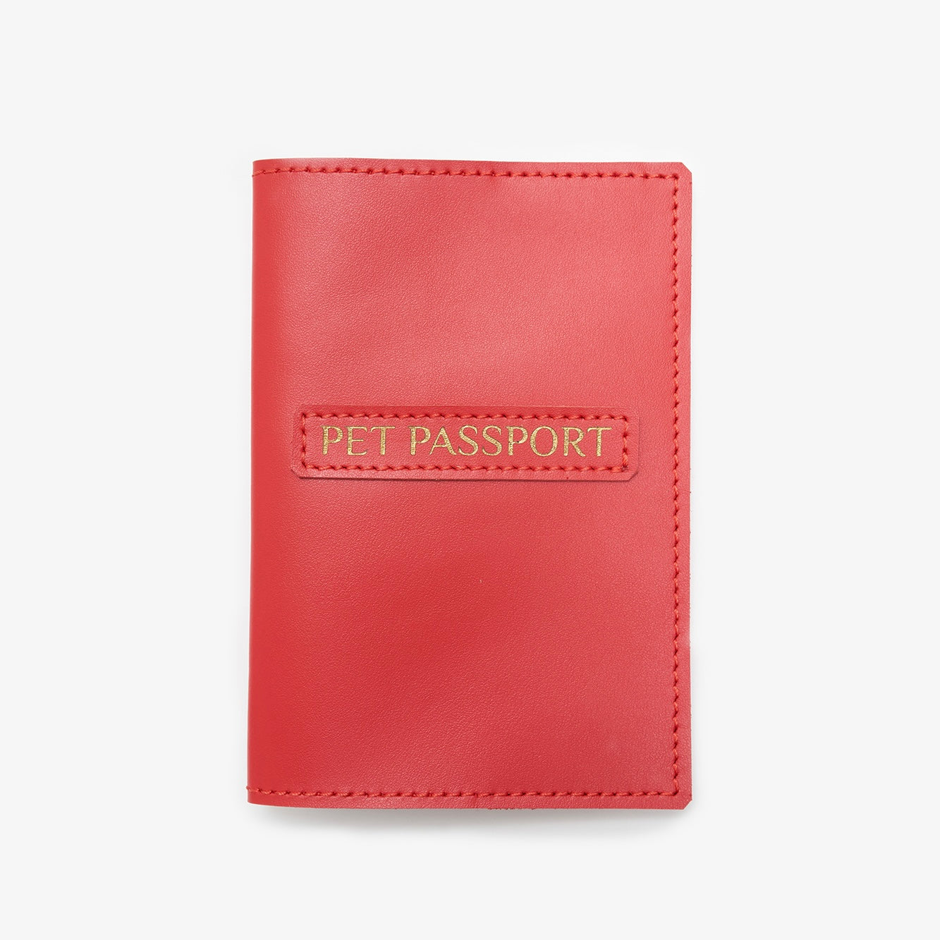 Leather cover for international veterinary passport for dogs, pink, CHOUCHOÚ