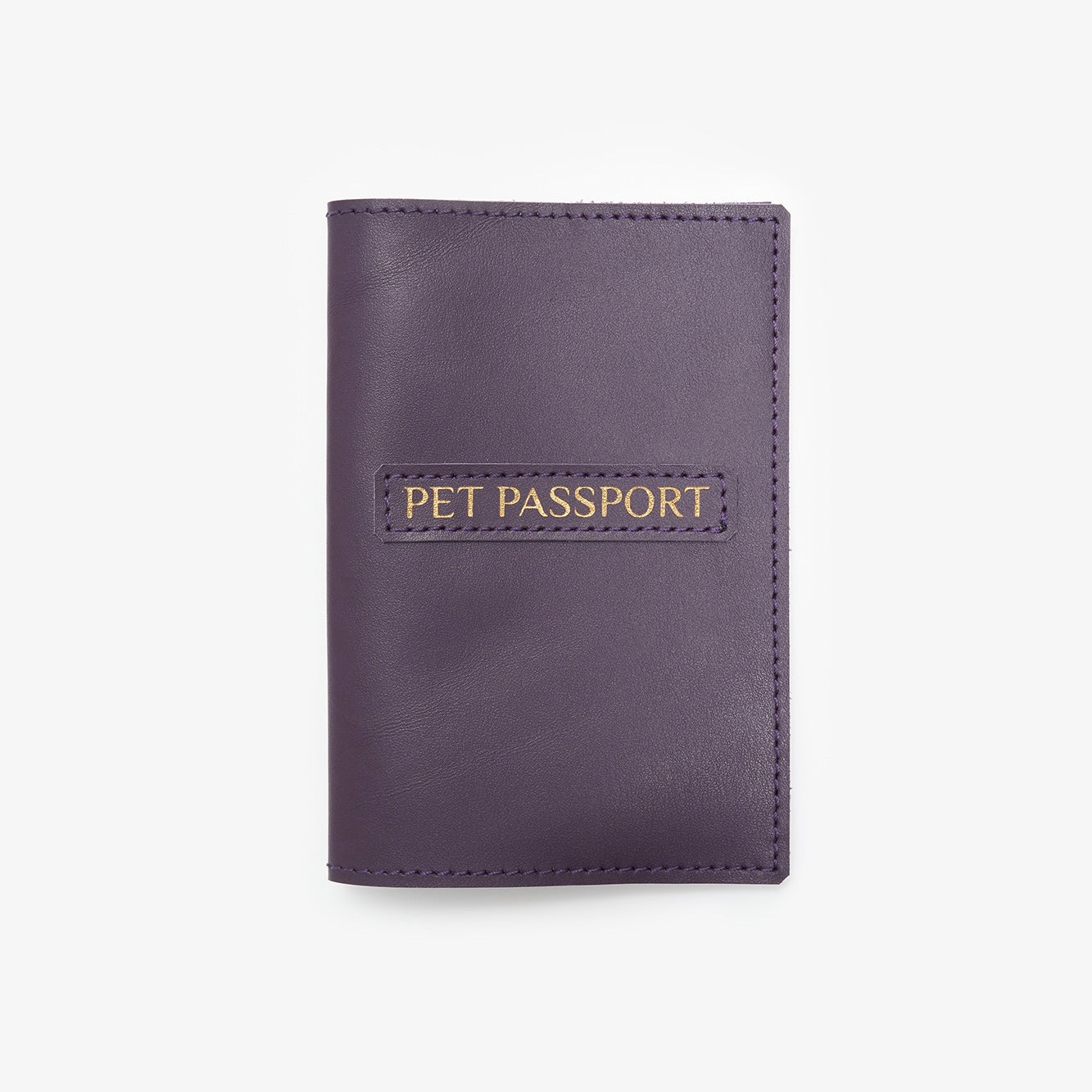 Leather cover for international veterinary passport for dogs, pink, CHOUCHOÚ