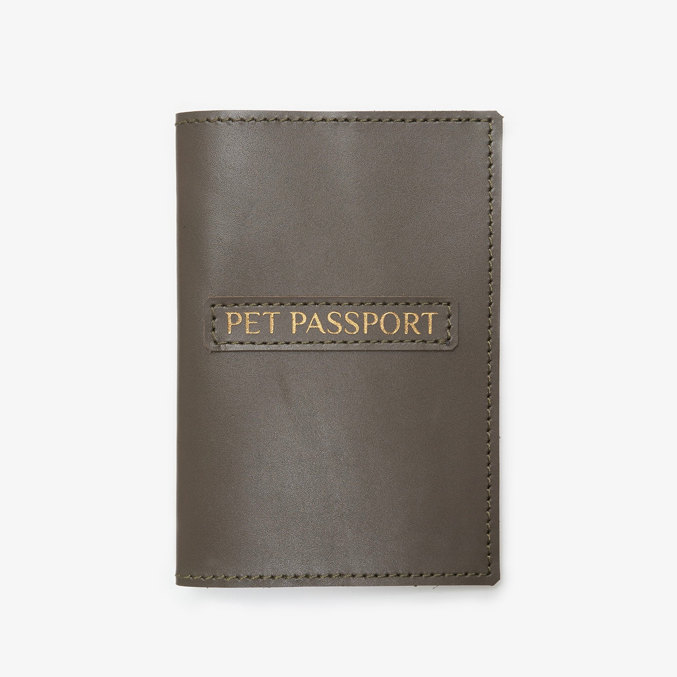 Leather cover for international veterinary passport for dogs, pink, CHOUCHOÚ