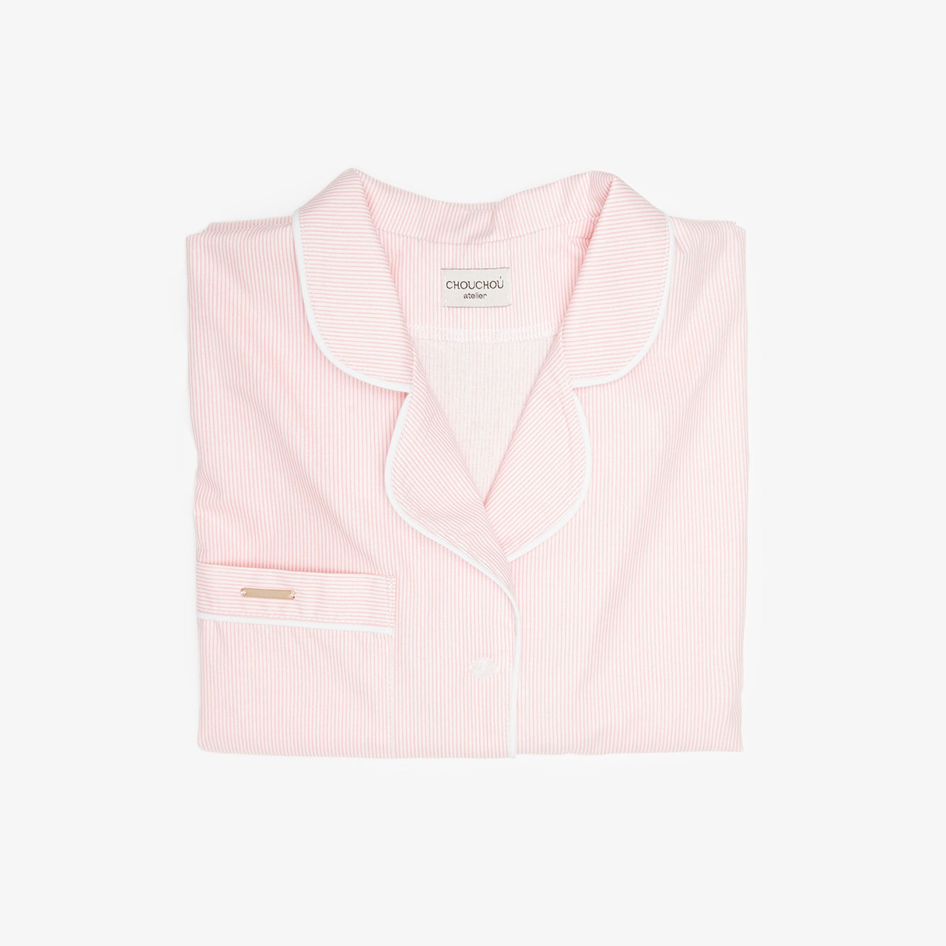 Women's pajama suit with piping/ruffles, CHOUCHOÚ®
