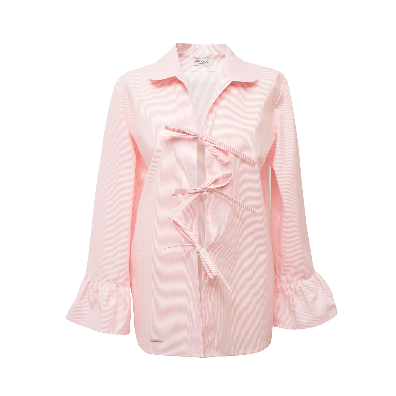 Women's pajama suit with piping/ruffles, CHOUCHOÚ®