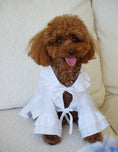 Bild in Galerie-Betrachter laden, Linen dress with ruffles for dogs, white XXS, CHOUCHOÚ
