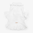 Bild in Galerie-Betrachter laden, Linen dress with ruffles for dogs, white XXS, CHOUCHOÚ
