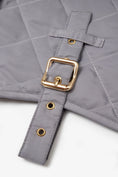 Bild in Galerie-Betrachter laden, Quilted Waterproof Dog Coat in Grey-Blue – Premium Lightweight Outerwear | CHOUCHOÚ®
