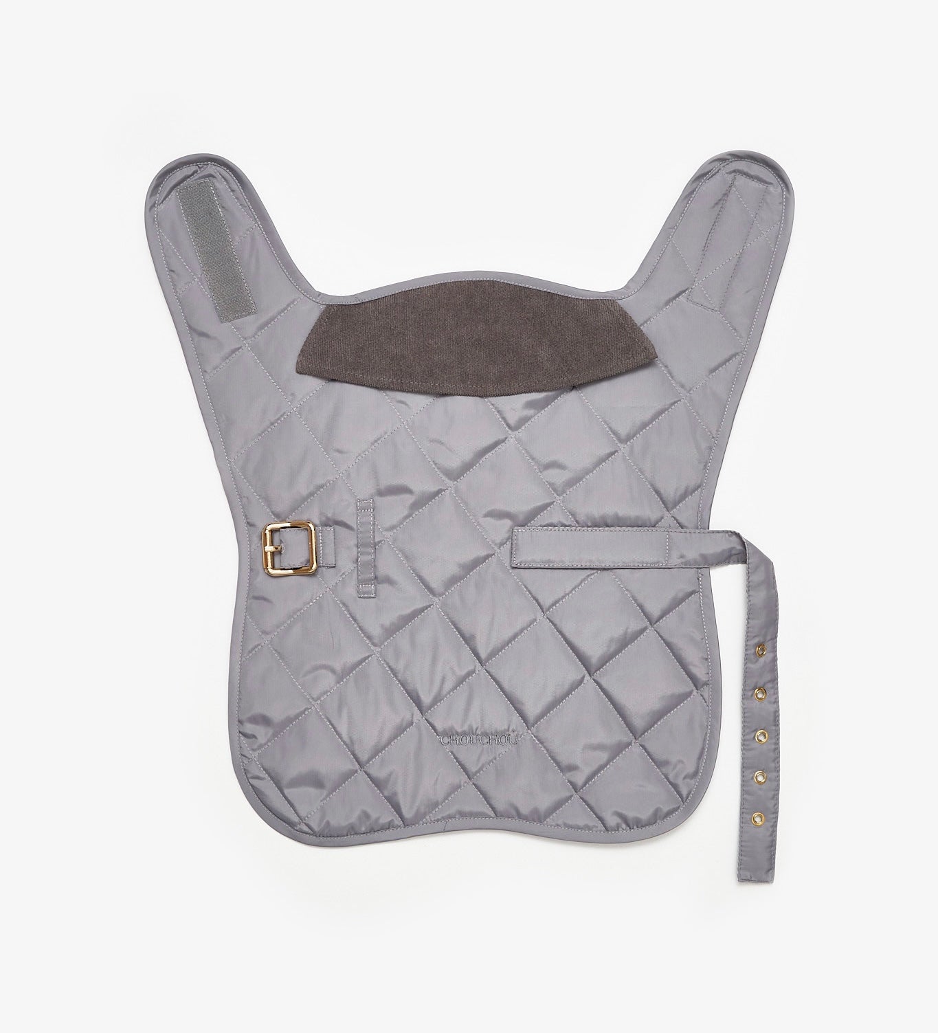 Quilted Waterproof Dog Coat in Grey-Blue – Premium Lightweight Outerwear | CHOUCHOÚ®
