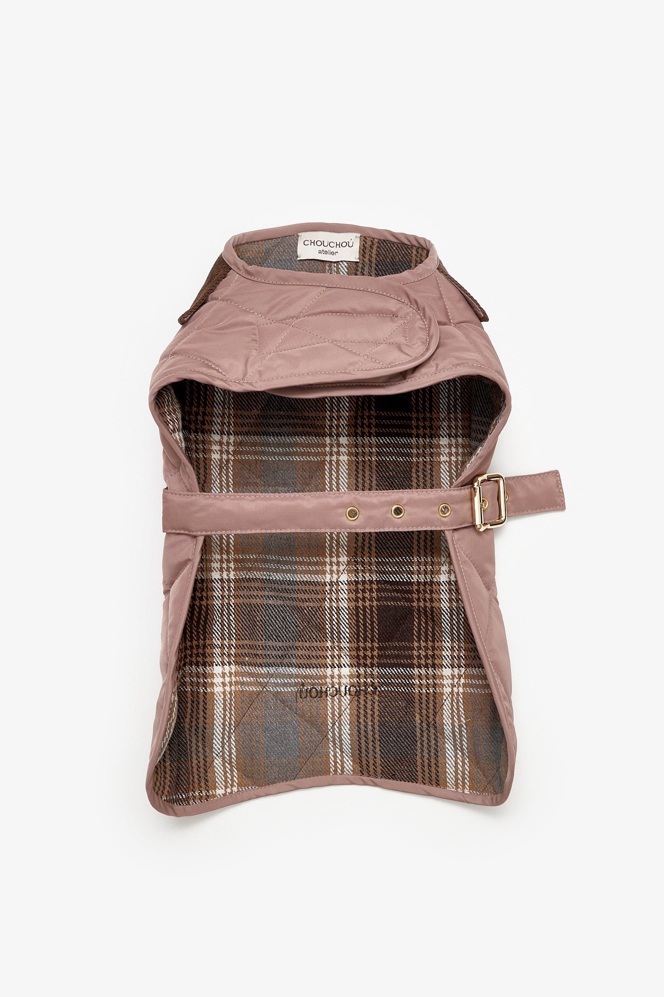 Quilted Waterproof Dog Coat in Grey-Blue – Premium Lightweight Outerwear | CHOUCHOÚ®