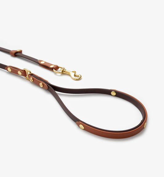 Waterproof BioThane® Dog Leash – Dark Brown & Light Brown | CHOUCHOÚ®