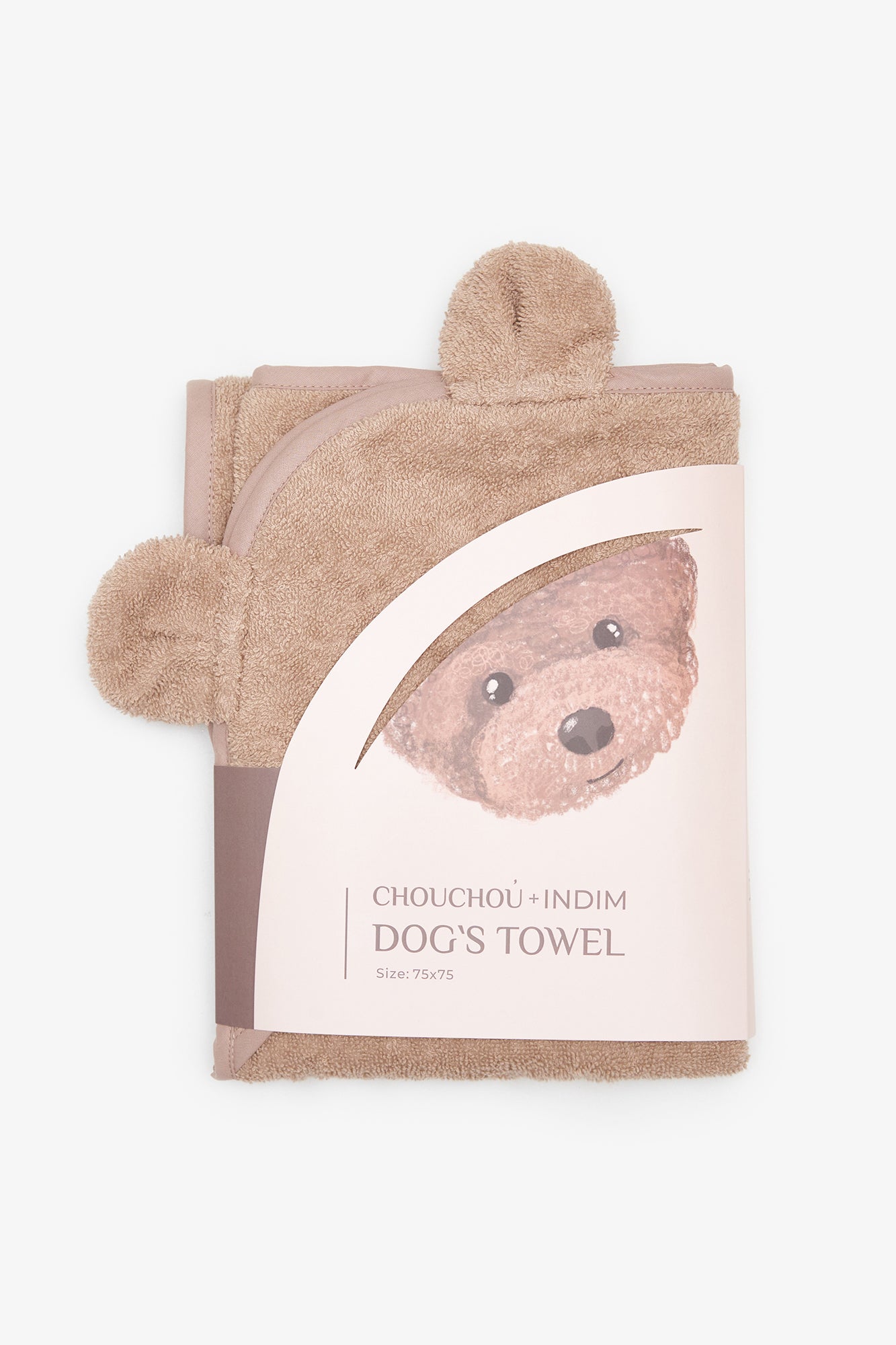 Beige cotton towel for dogs, CHOUCHOÚ®