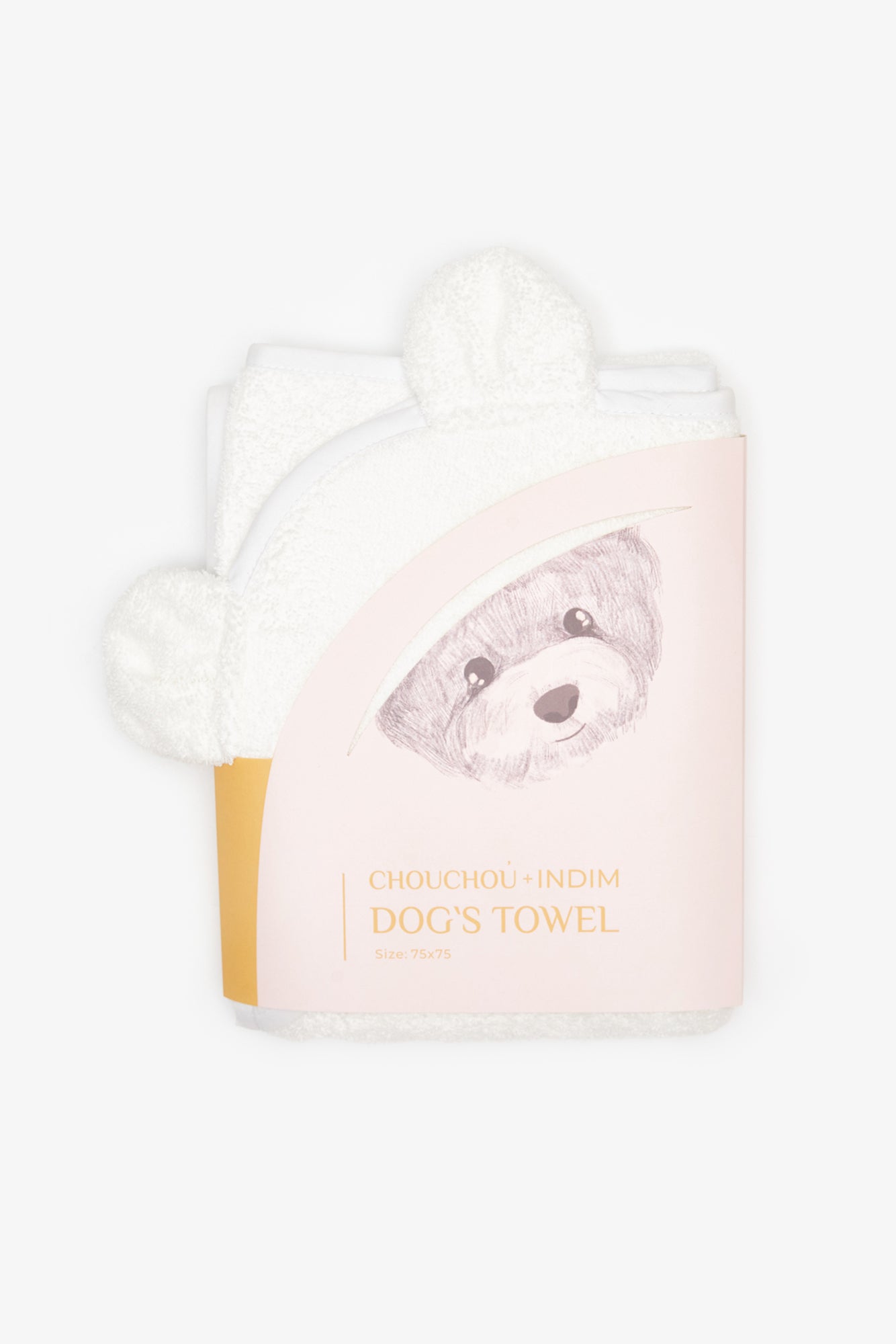 Beige cotton towel for dogs, CHOUCHOÚ®